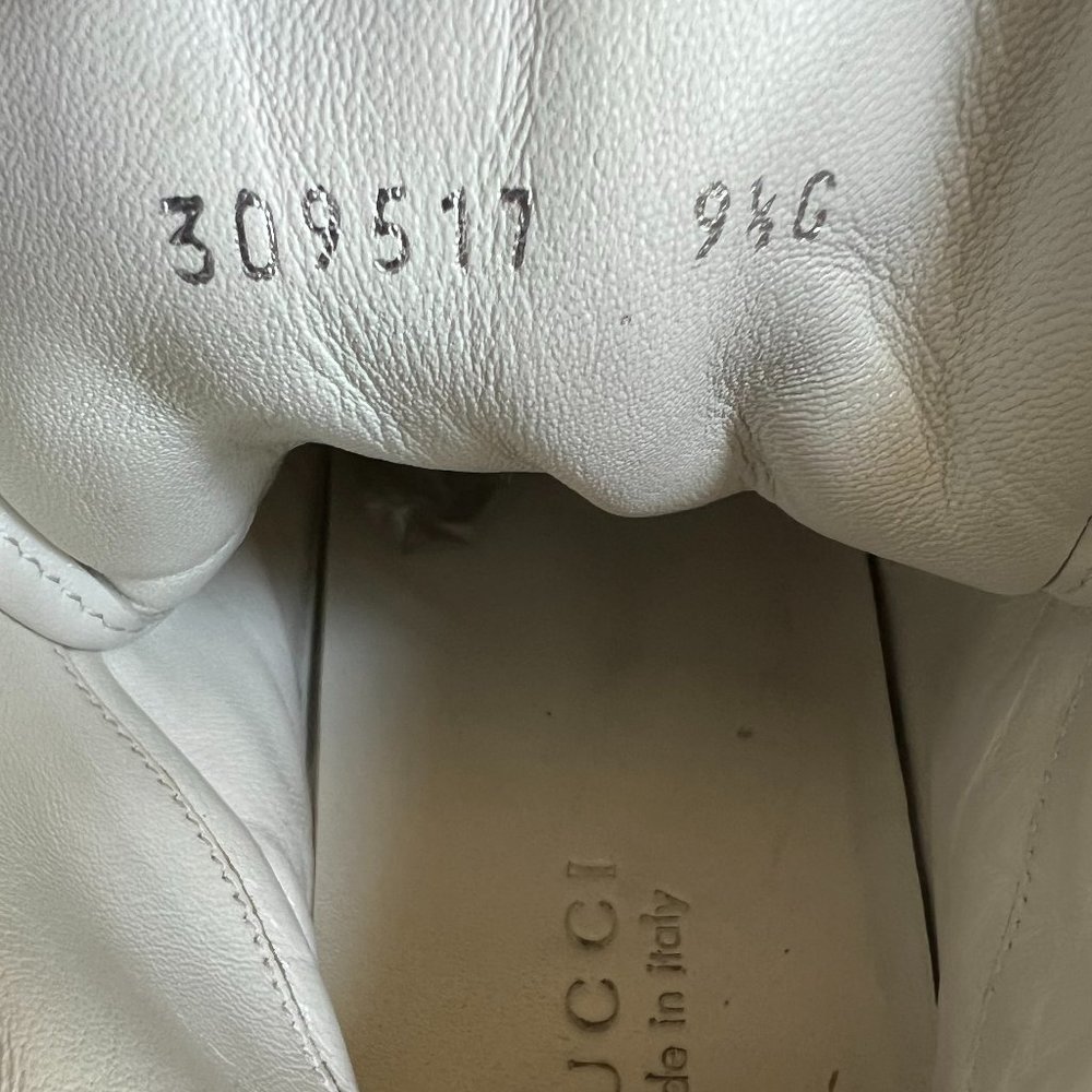 Gucci Men's Rebound Interlocking GG Mid High-Top Grey Sneakers - Picture 14 of 14